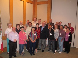 Club members with Carol Chen and George Ray