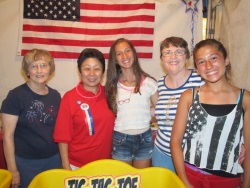 Joanne Witt, Janice Dawson, Campos daughter, Louise Griffith, and Campos daughter