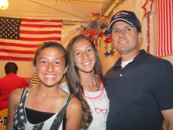 Ben Campos and daughters
