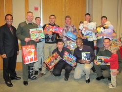 Marines with toys