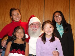 Santa, Lingad girls and Hosoda girls
