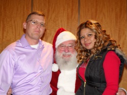 Santa with two CEB guests