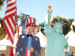 Uncle Sam and Statue of Liberty