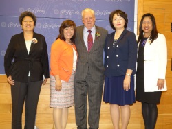 Olympia Chen, Sophia Tse, George Ray, Soo Yoo, and Lynda Johnson